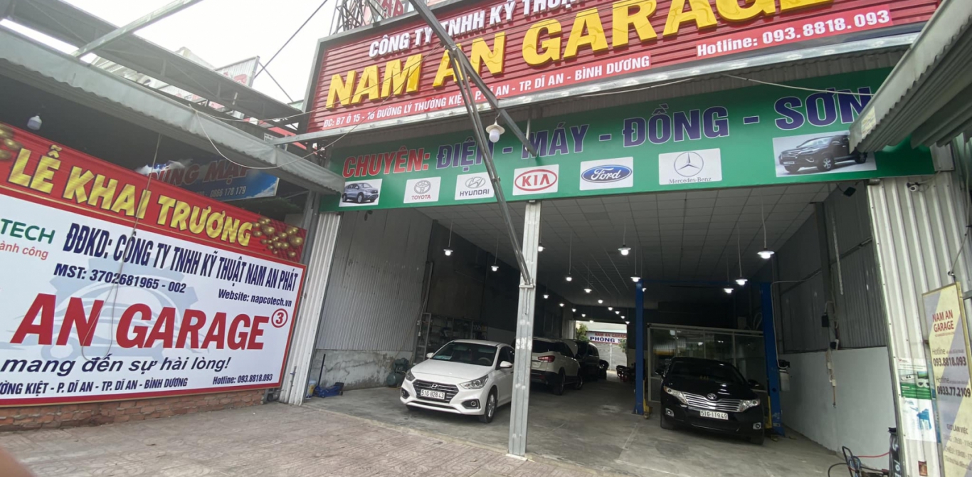NAM AN GARAGE 3 - LÝ THƯỜNG KIỆT - DĨ AN - BÌNH DƯƠNG